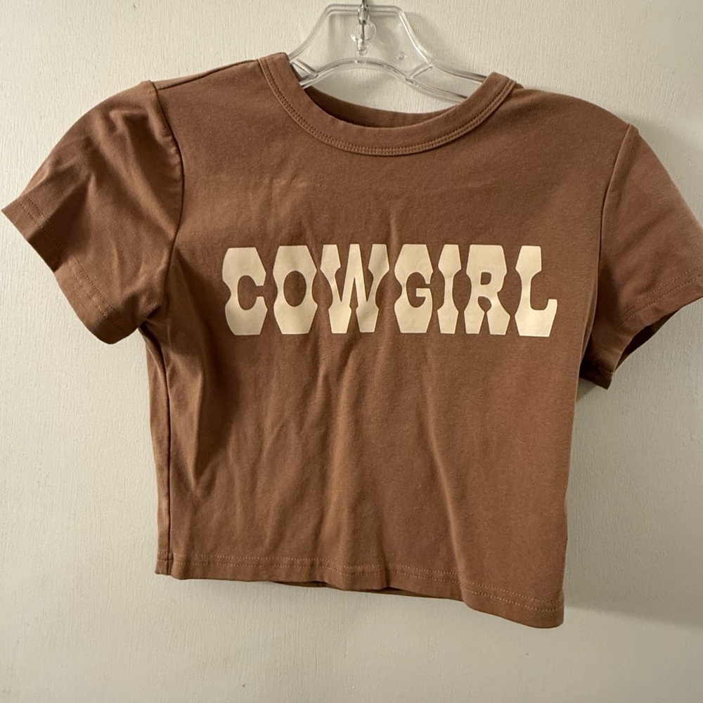 Cowgirl Brown logo shirt